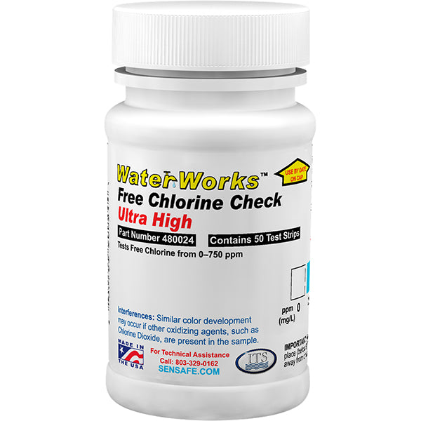 WaterWorks Free Chlorine Ultra High – Bottle of 50 tests | ITS-480024