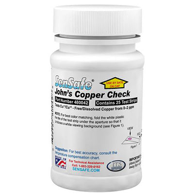 SenSafe® Copper (John’s) Bottle of 25 tests | 480042