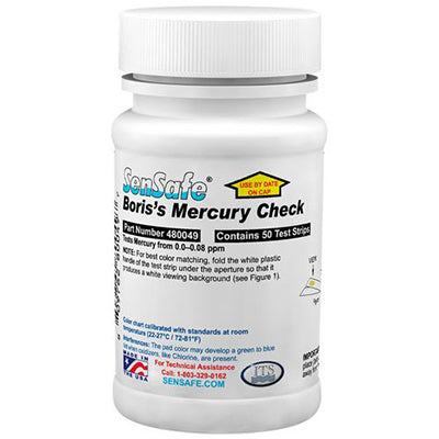 SenSafe® Mercury (Boris’s) Bottle of 50 tests | 480049