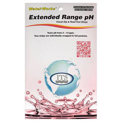 WaterWorks™ Extended Range pH – FOIL PACKETS 30 Foil packed tests | 480104