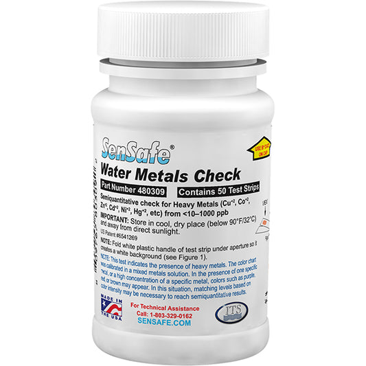 SenSafe® Water Metals Check – Bottle of 50 tests | ITS-480309
