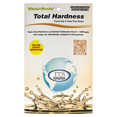 WaterWorks Total Hardness Test Strips – 30 foil packets | 481108