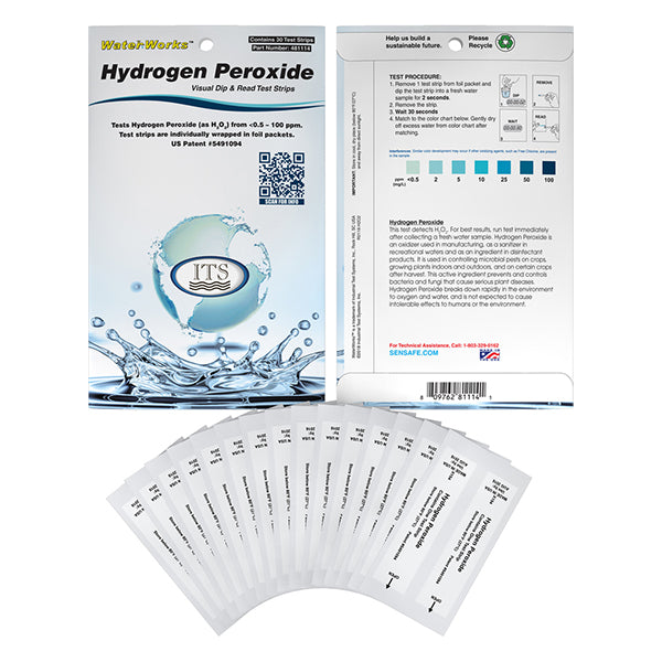 WaterWorks™ Hydrogen Peroxide (H2O2) – 30 Foil packed tests | ITS-481114