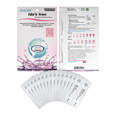 SenSafe® Iron (Ida’s) Check (Fe+2) Test Strips, 30 foil packets | 481146