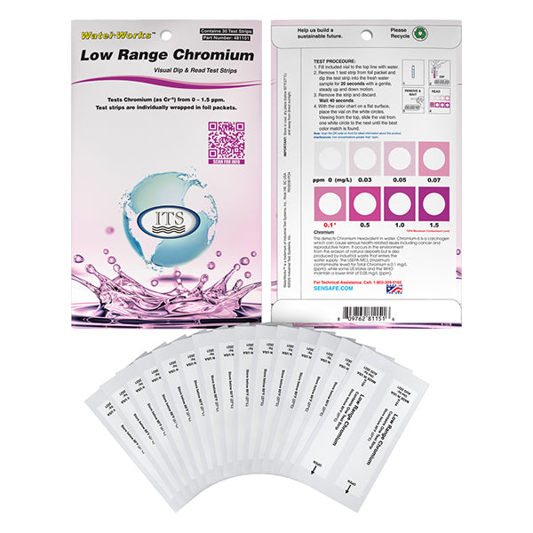 WaterWorks™ Low Range Chromium – 30 Foil packed tests | ITS-481151