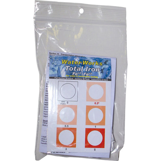 WaterWorks Iron, Total Visual (Fe+2/Fe+3) 50 tests | ITS-481623-V