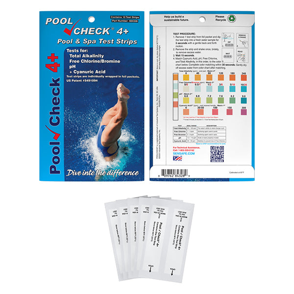 Pool Check® 4+ – 10 Foil packed tests | ITS-484328