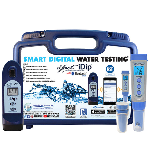 eXact iDip® Pool Pro+ Test Kit | Smart Photometer System | 486101-KP3-K