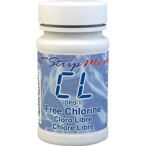eXact® Strip Micro Free Chlorine (DPD-1) test strips – Bottle of 100 tests | ITS-486637