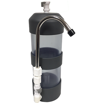 Modular Dual Chamber Mini-softener – empty (includes tubing and faucet) | PW-2010M