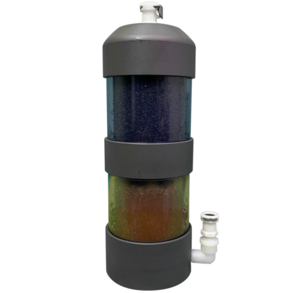 Modular Dual Chamber Mini-softener – with resin (includes tubing and faucet) | PW-2010M