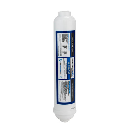 HYDRONIX INLINE CALCITE INLINE FILTER 3”X10”,  3/8" QUICK CONNECT - ICF-CAL10Q38