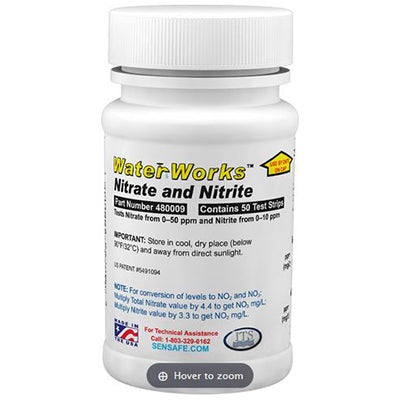 WaterWorks Nitrate/Nitrite Nitrogen Test Strips, bottle 50 | 480009