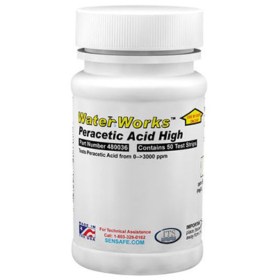 WaterWorks™ Peracetic Acid High Bottle of 50 tests | 480036