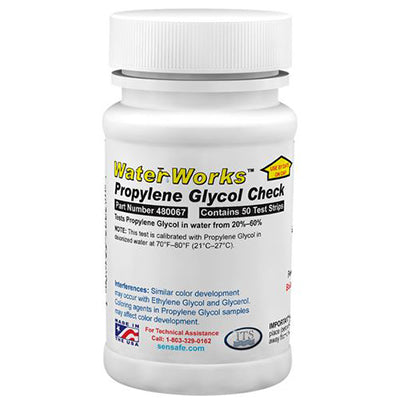 WaterWorks™ Propylene Glycol Check Bottle of 50 tests | 480067