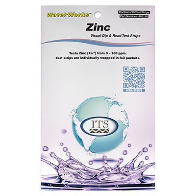 WaterWorks Zinc Test Strips in Foil Packets &#8211; 30 Tests | 480126