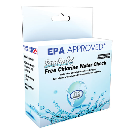 SenSafe Free Chlorine Water Check 30 foil packets | ITS-481126