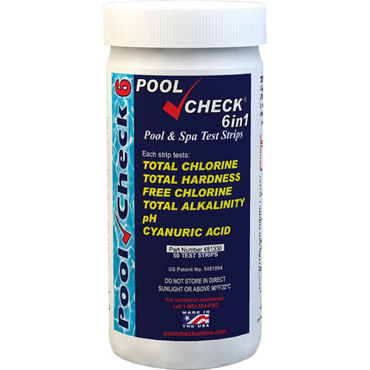 PoolCheck® 6 in 1 &#8211; Bottle of 50 tests | ITS-481330