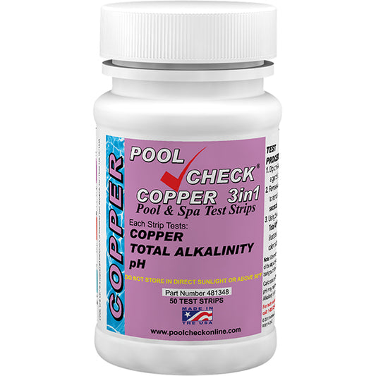 PoolCheck® Copper 3 in 1 &#8211; Bottle of 50 tests | ITS-481348